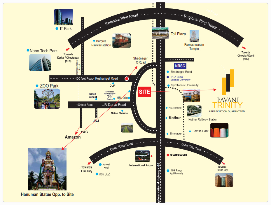 hmda approved plots in kothur